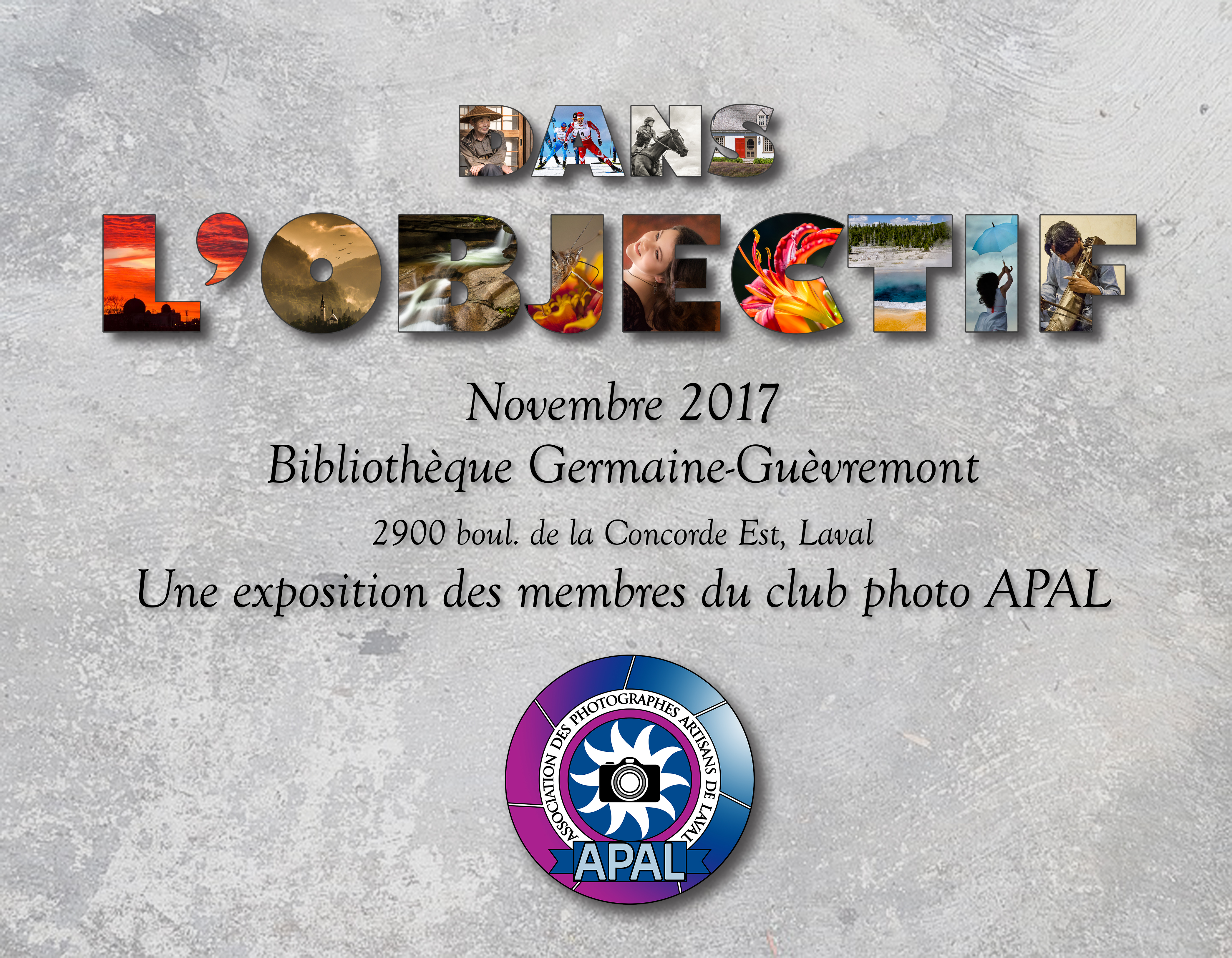 Affiche Expo APAL Nov 2017