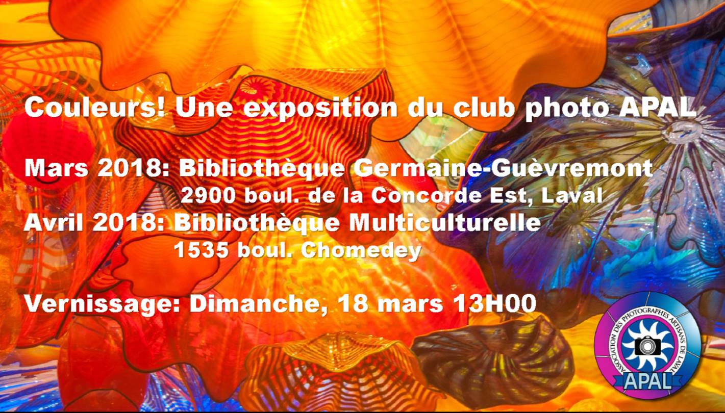 Affiche Exposition couleur Mars Avril