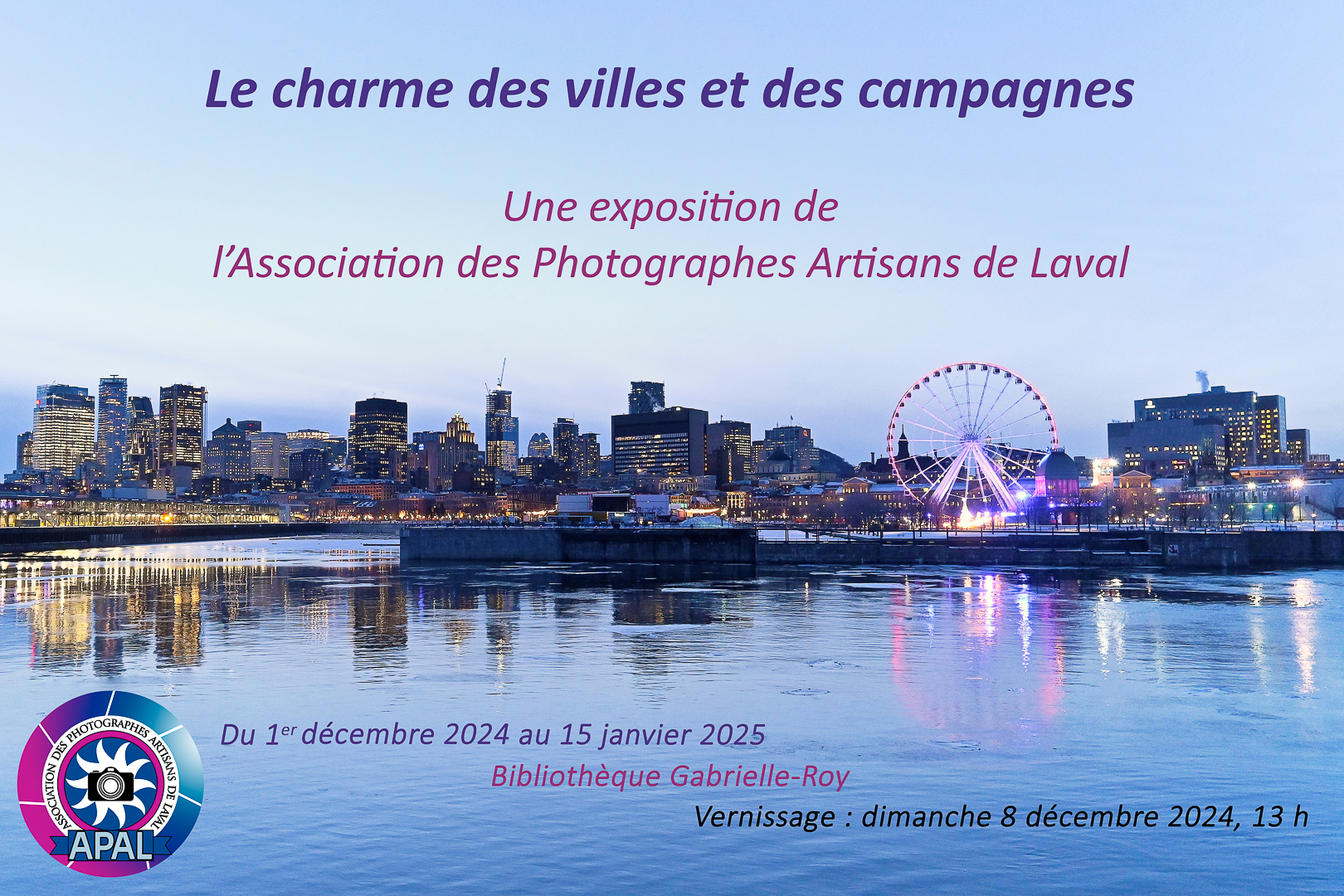Affiche Poisson Denis Heure bleue a Montreal