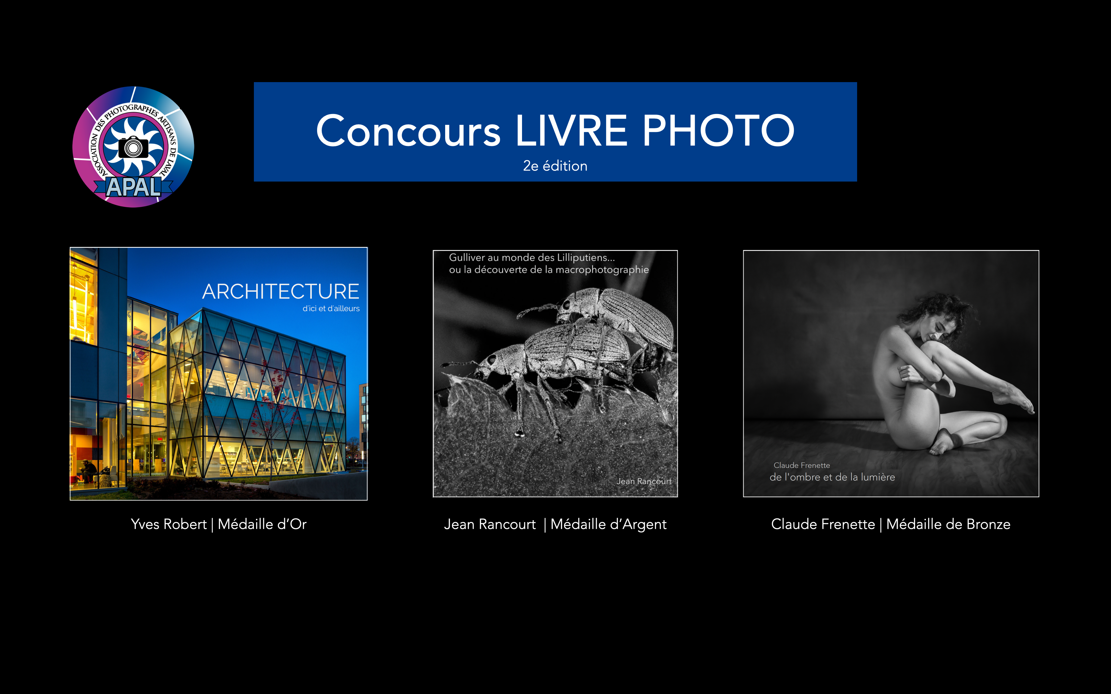 Gagnants livre photo