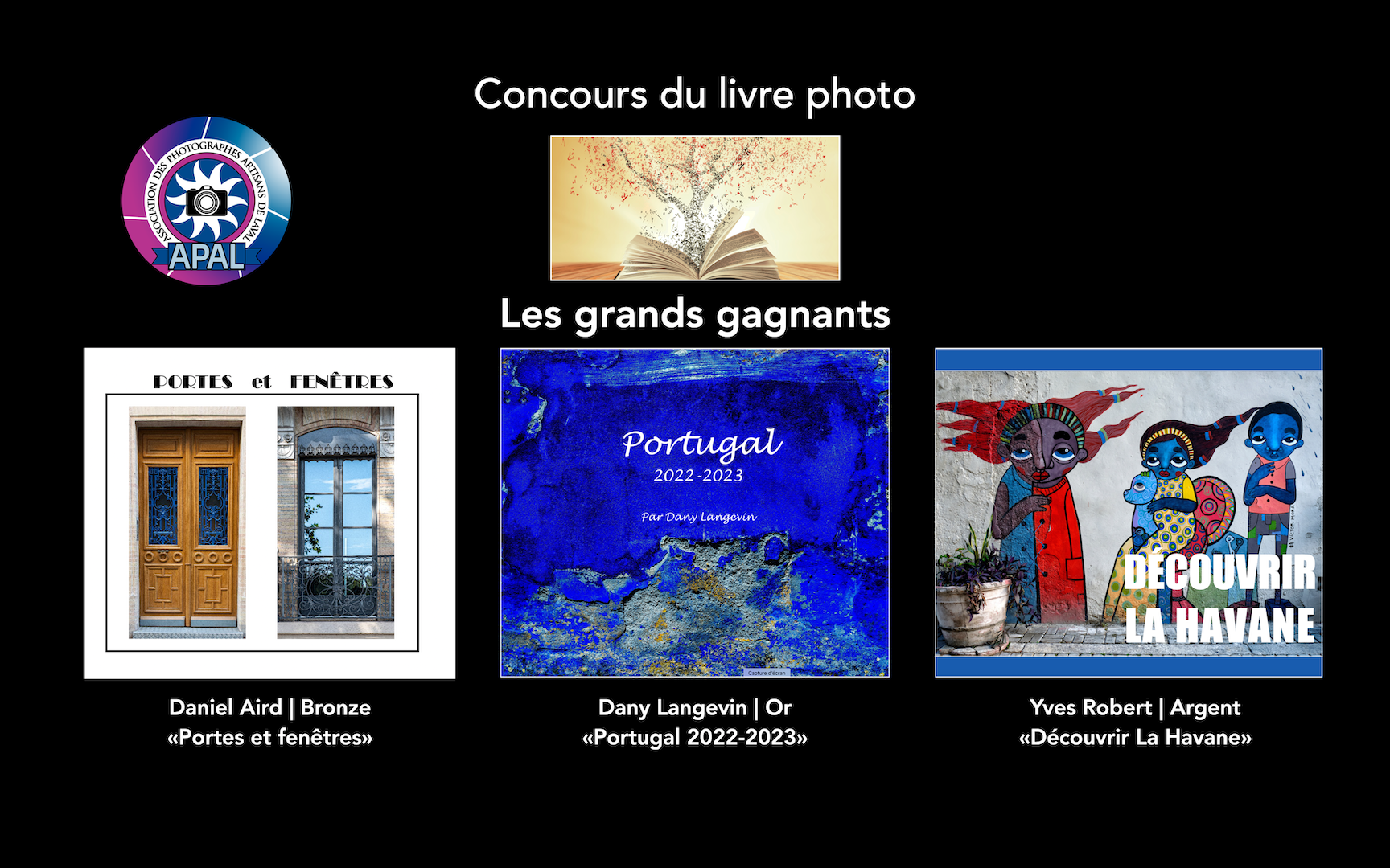 Concours du livre photo Les gagnants