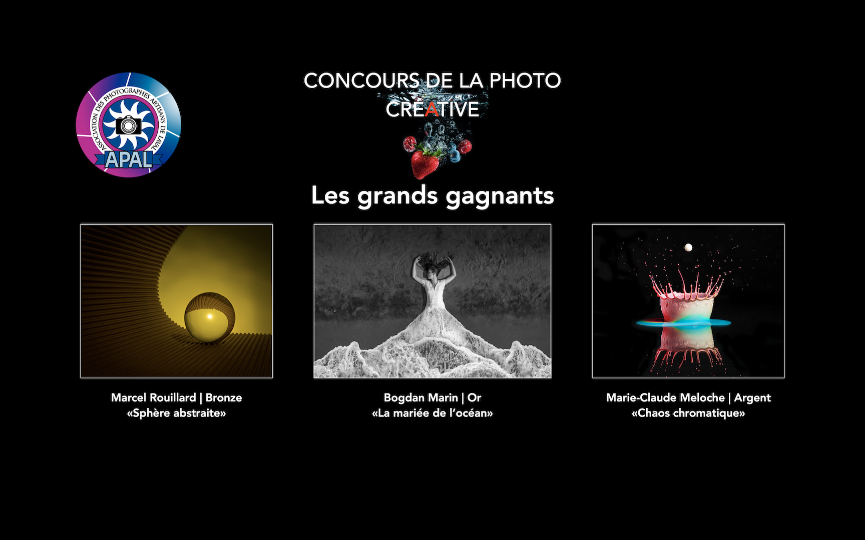 Photo créative Les gagnants