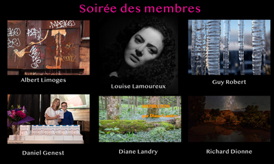 Affiche Soirée des membres web